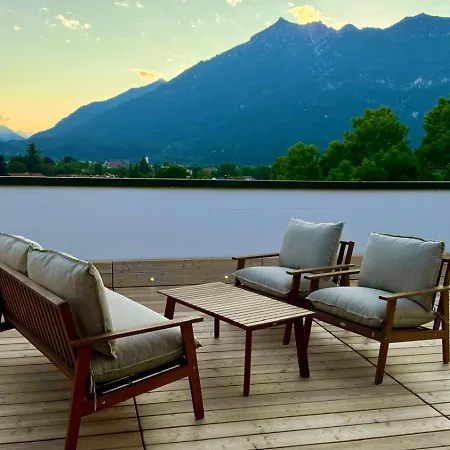 Dachterrasse Panorama-glueck I * Гармиш-Партенкирхен