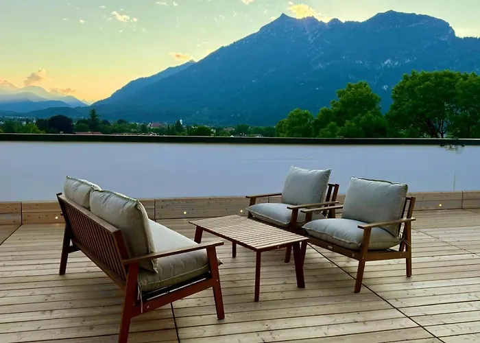 Dachterrasse Panorama-glueck I * Garmisch-Partenkirchen