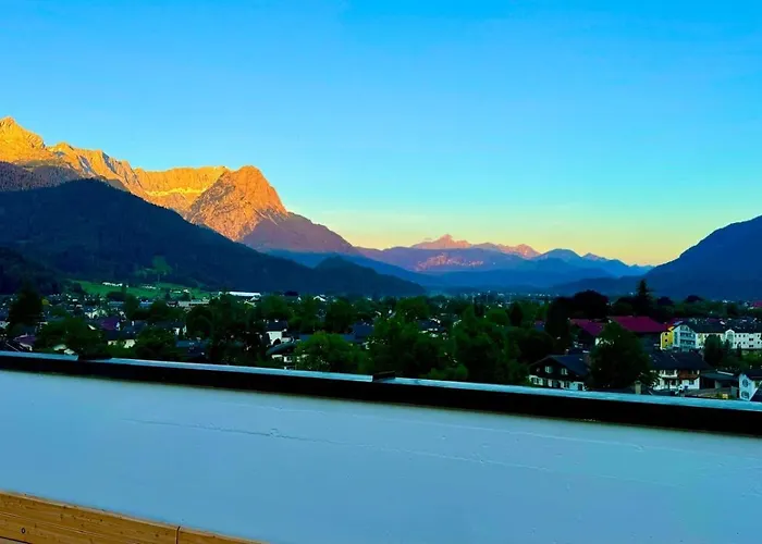 Dachterrasse Panorama-glueck I Daire Garmisch-Partenkirchen